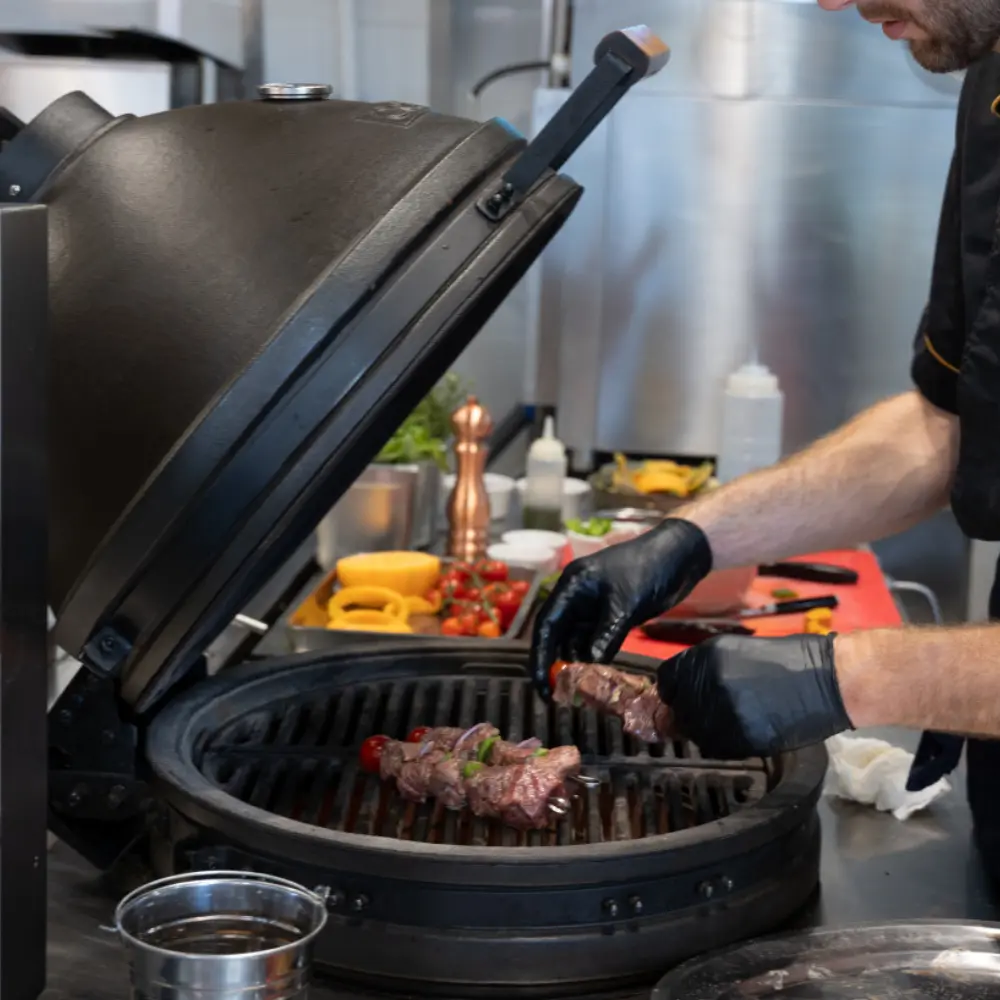 demi grille cuisson fonte