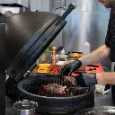 demi grille cuisson fonte
