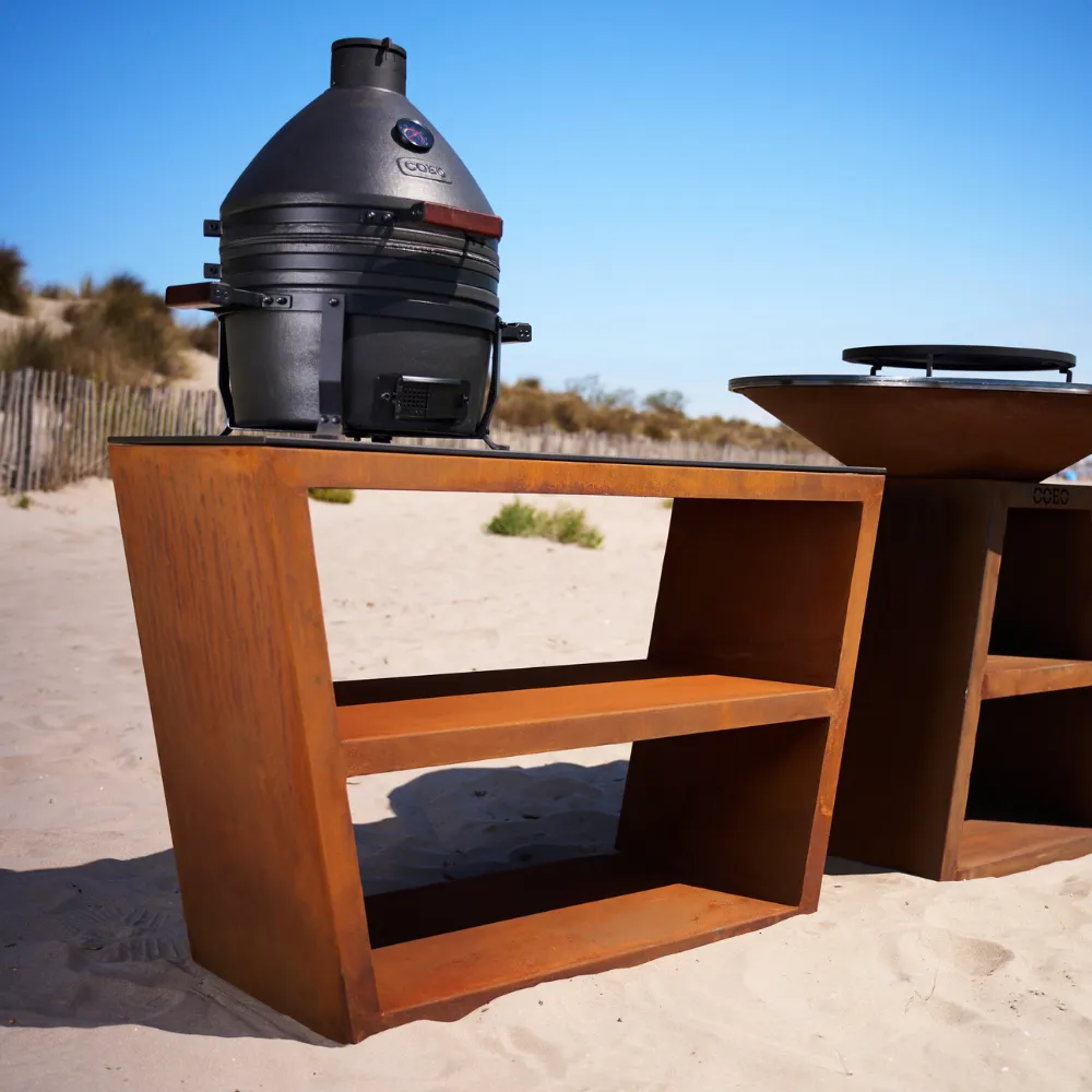 comptoir desserter corten brasero