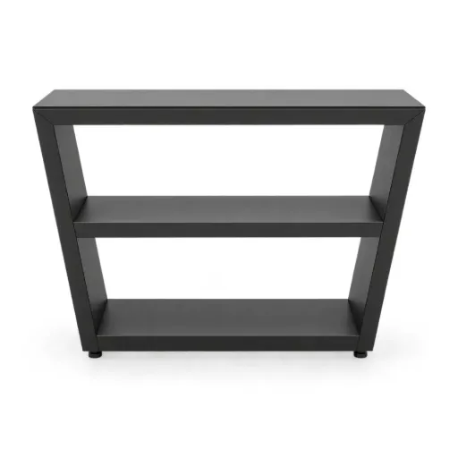 [COMPB] Trapezoidal Outdoor Kitchen Counter for Brazier and Barbecue (Black powder-coated galvanized steel)