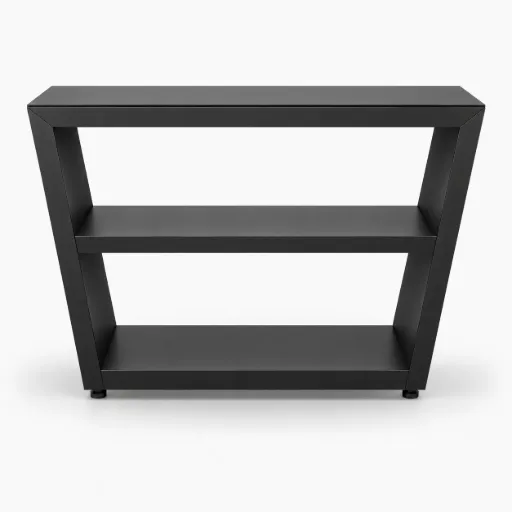 [COMPB] Trapezoidal Outdoor Kitchen Counter for Brazier and Barbecue (Black powder-coated galvanized steel)
