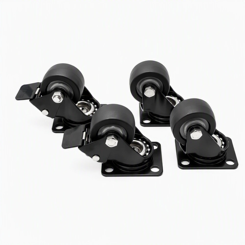 [R3] Kit di ruote per brasero e mobili da esterno (set da 4) (ACCIAIO)