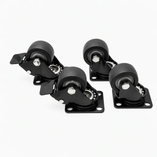 [R3] Kit di ruote per brasero e mobili da esterno (set da 4) (ACCIAIO)