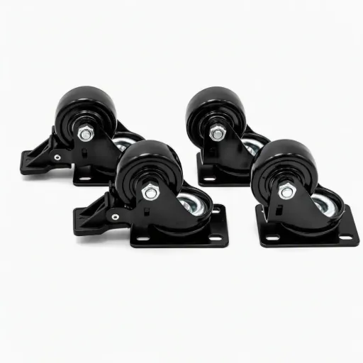 [R3I] Fire Pit & Outdoor Furniture Caster Kit (Set of 4) (Acier inoxydable)