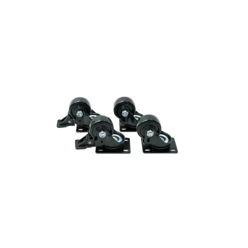 [R3I] Kit de Roulettes pour Brasero et Mobilier Extérieur (Lot de 4) (Acier inoxydable)