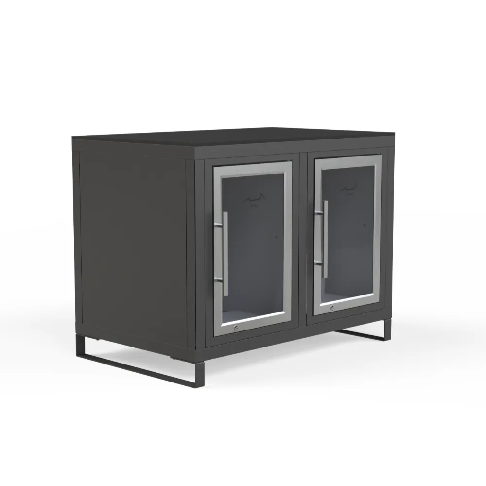 [C-U-C120-FT-2FRID-SF] 120 cm Outdoor Kitchen Module in 304 Stainless Steel (WITHOUT, BOTH, WITHOUT, SLED)