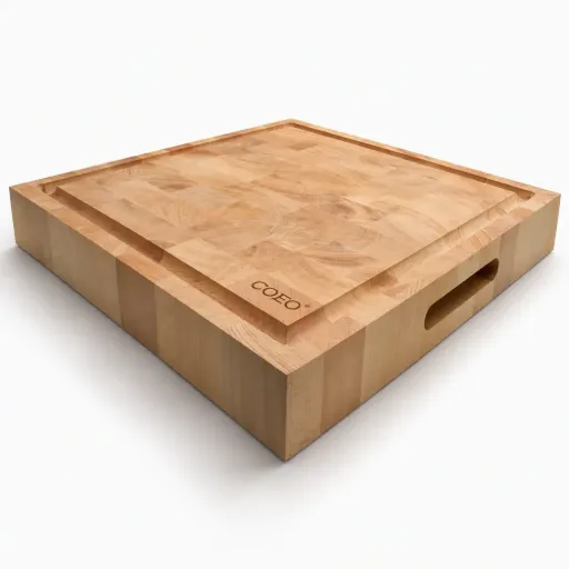 [BB2] Ceppo da macellaio in faggio a grana di testa 50x50 cm