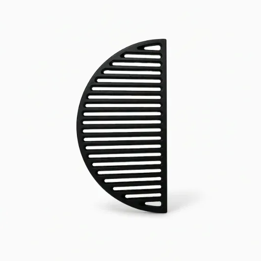 [C-A-HMQL2] Demi-grille de cuisson en fonte émaillée pour kamado QUATRO Large