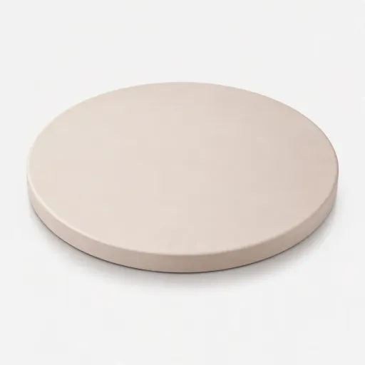 [C-A-PSQL-W] Pierre céramique déflecteur pour cuisson et pizzas - Ø36cm (blanche)