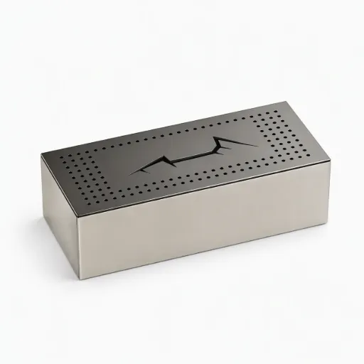 [C-A-S-BOX] Scatola affumicatrice in acciaio inox 304 per barbecue